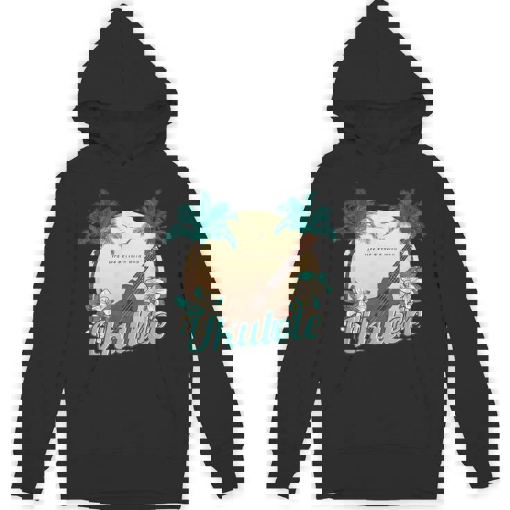 ライフ・イズ・ベター ウクレレで ミュージシャン ハワイ アコースティック ウクレレ パーカー