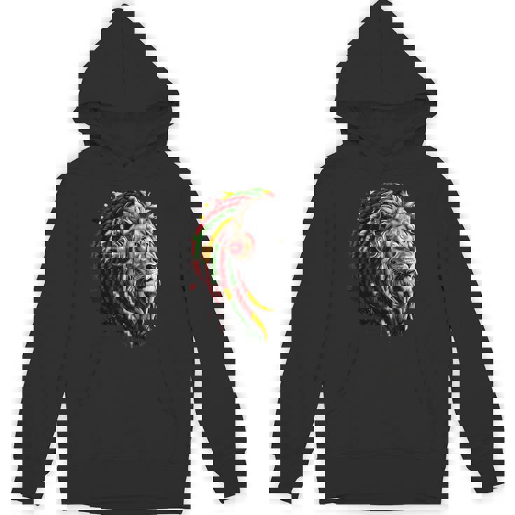 ラスタレゲエミュージックヘッドフォンジャマイカンルーツプライドライオン パーカー