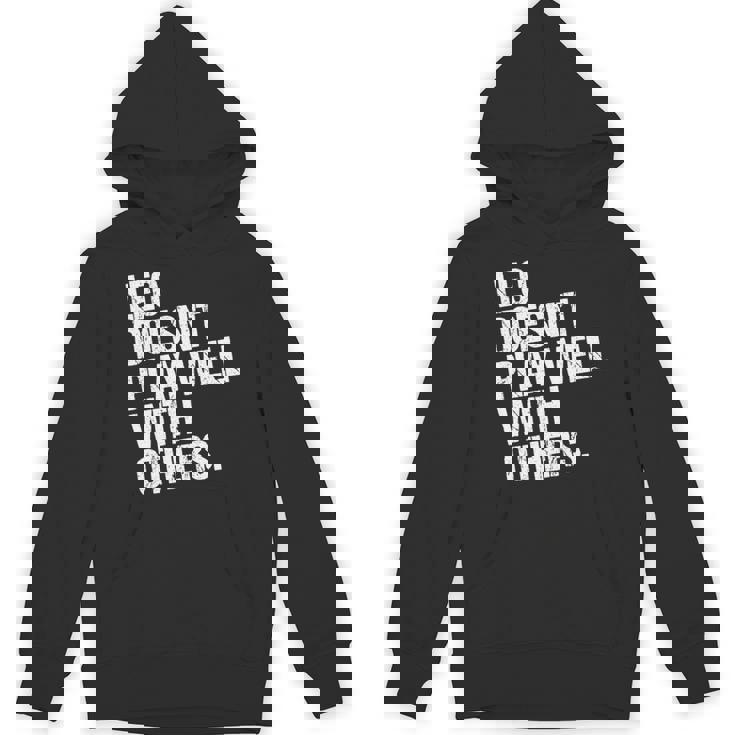 レオは他の人とうまく遊ばない 面白い皮肉 長袖tシャツ パーカー