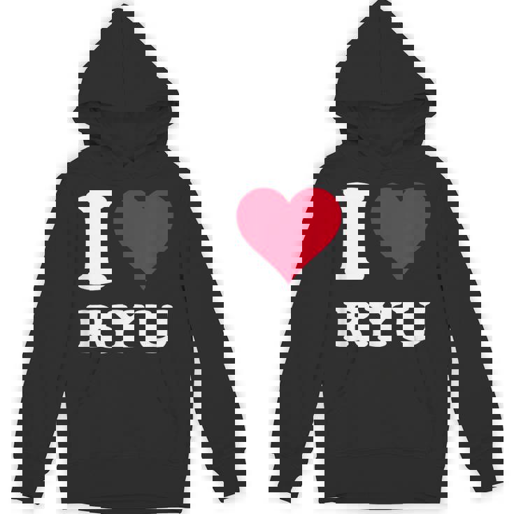 レッドハート I Love Ryu パーカー