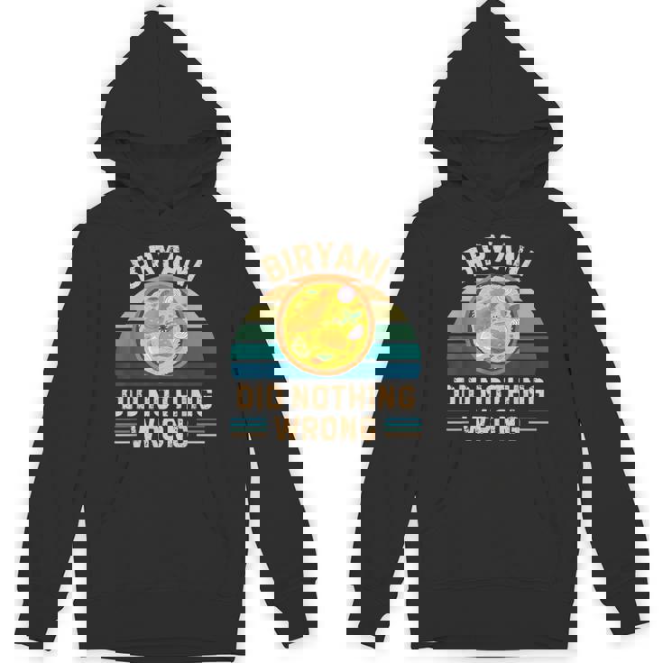 レトロ ビリヤニ Did Nothing Wrong ヴィンテージ ビリヤニ 食品愛好家 パーカー