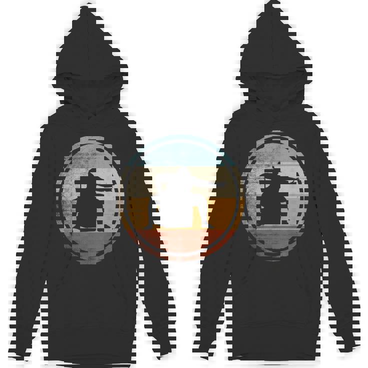 レトロなビンテージ デザイン レスラー相撲 パーカー