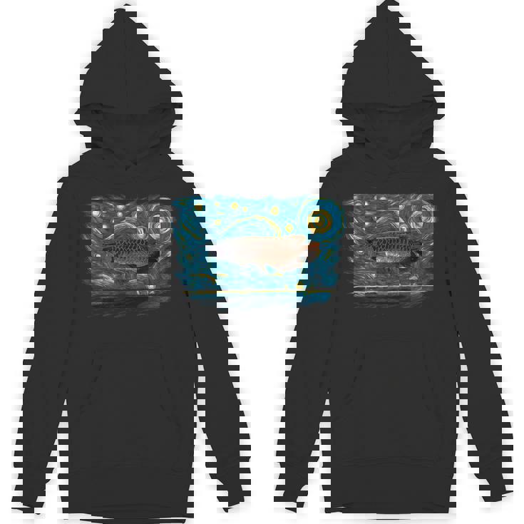 レトロなヴィンテージスタイルのアロワナ パーカー