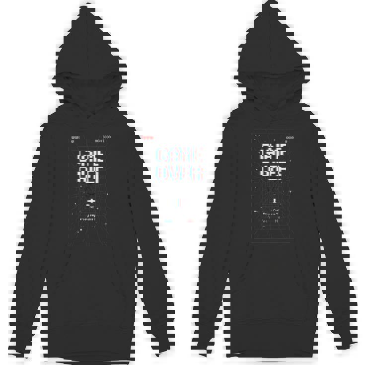 レトロアーケードゲームオーバーゲーム パーカー