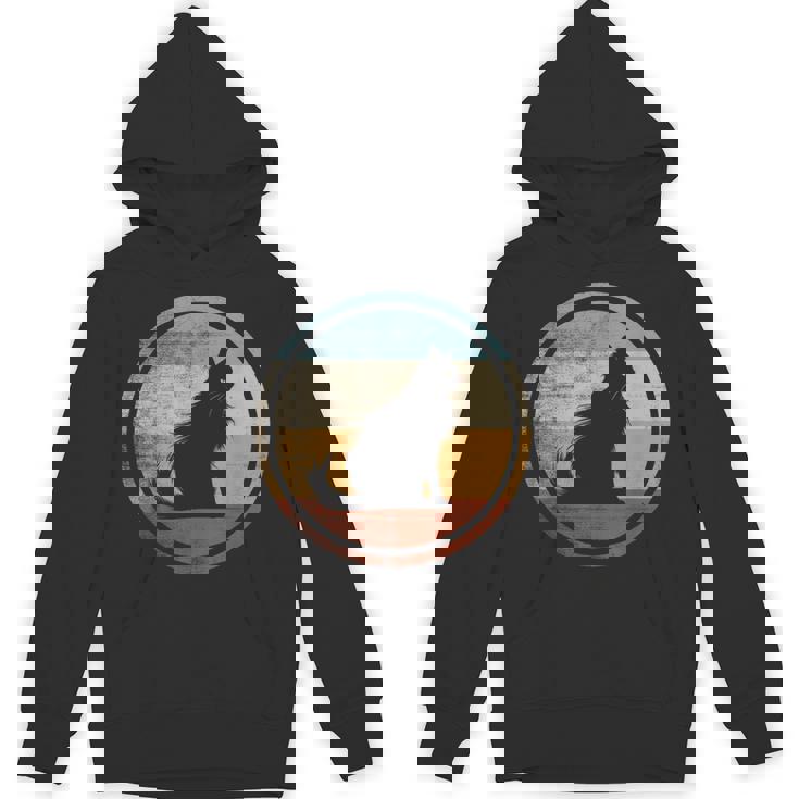 レトロヴィンテージデザインのターキッシュアンゴラ猫 パーカー