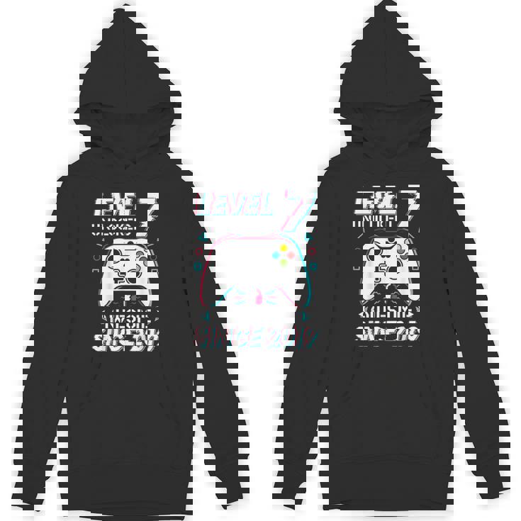 レベル 7 アンロック ビデオゲーム 7歳の誕生日 7歳の男の子 パーカー