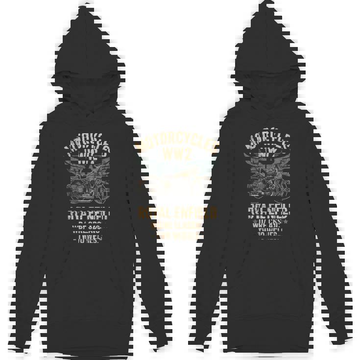 ロイヤルエンフィールドwdReクラシックモーターサイクルww2 長袖tシャツ パーカー
