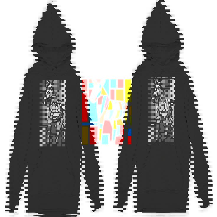 ロバ カラフル 動物 グラフィック アートワーク ロバ パーカー