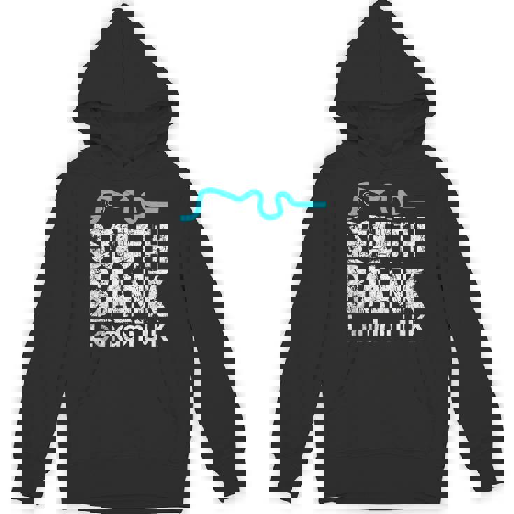 ロンドン、「サウスバンク」の「テムズ川」地図のロンドンお土産 パーカー