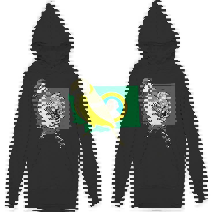 ワシントン州旗 ゴールドフィンチ 鳥 パーカー