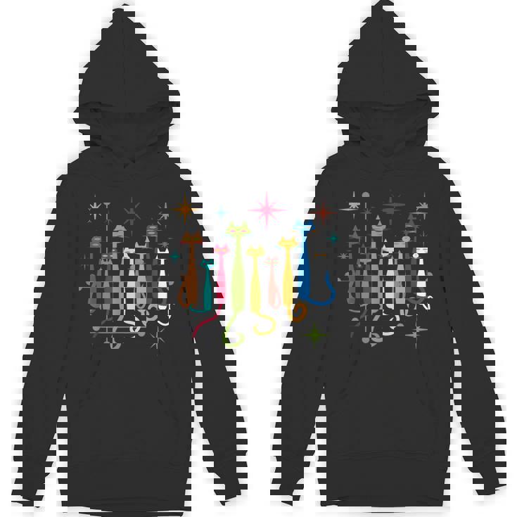 ヴィンテージ レトロ ミッドセンチュリー モダンルック 猫 50年代 60年代スタイル パーカー