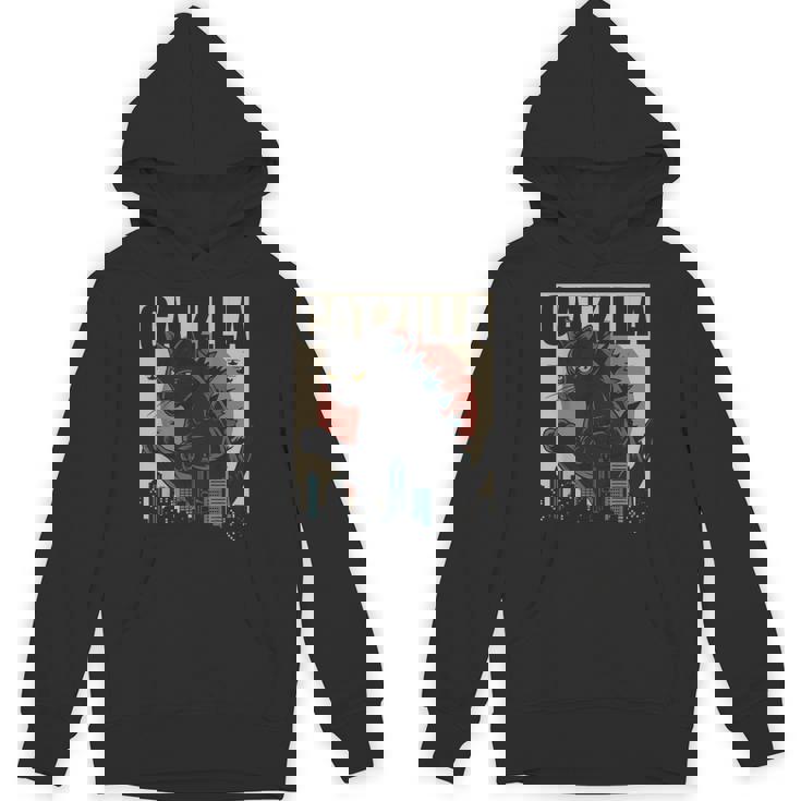 ヴィンテージキャットジラtシャツ 面白い子猫と猫 パーカー