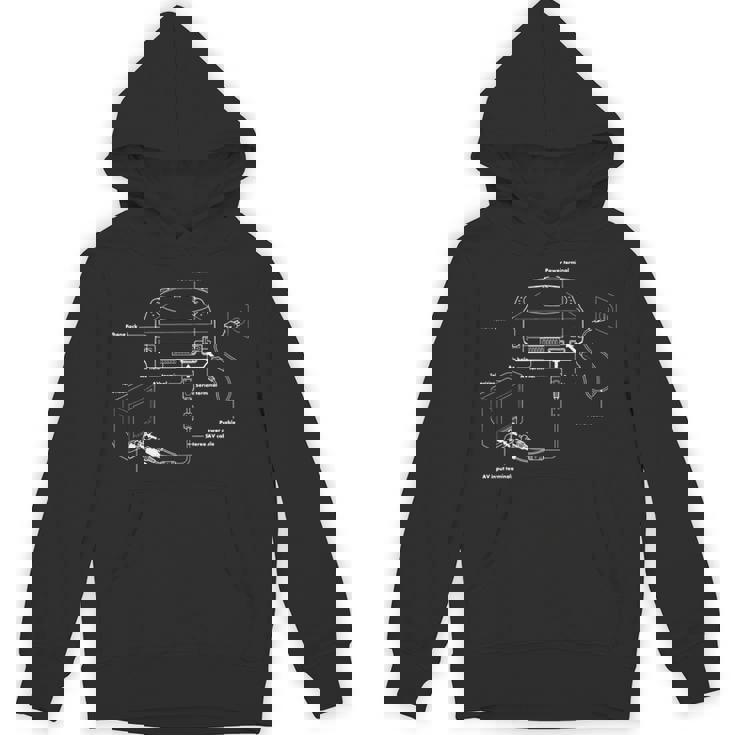 ヴィンテージゲーム図 Tvビデオゲームコンソール レトロチャート 長袖tシャツ パーカー