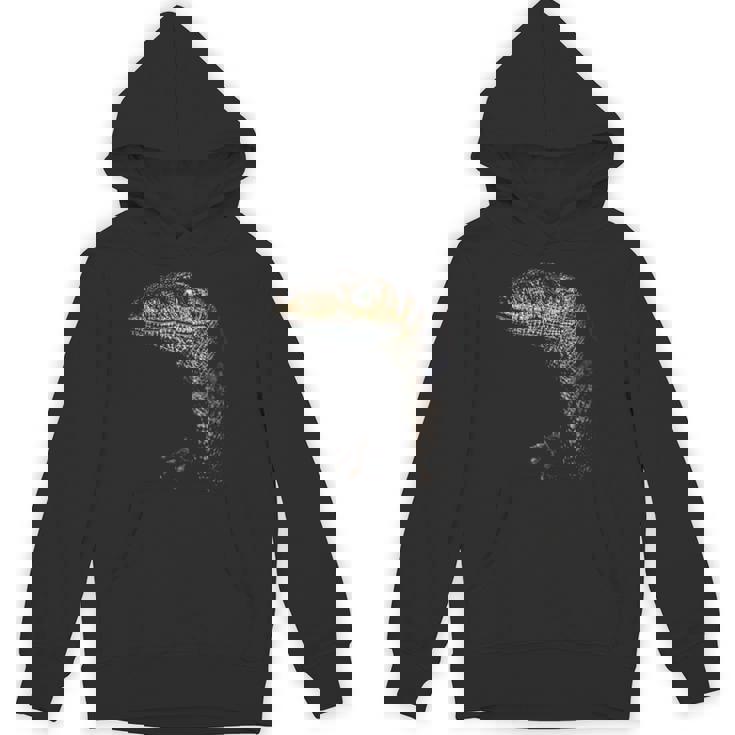 ヴェロキラプトル恐竜狩りリアルなグラフィックデザイン 長袖tシャツ パーカー