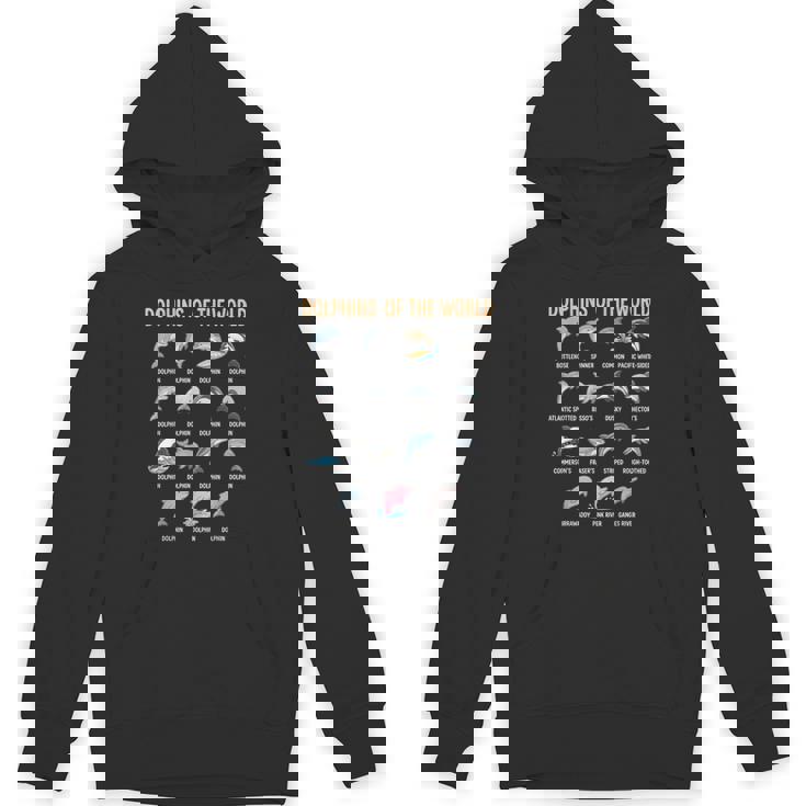 世界のイルカ 種チャート 教育 海洋生物 パーカー