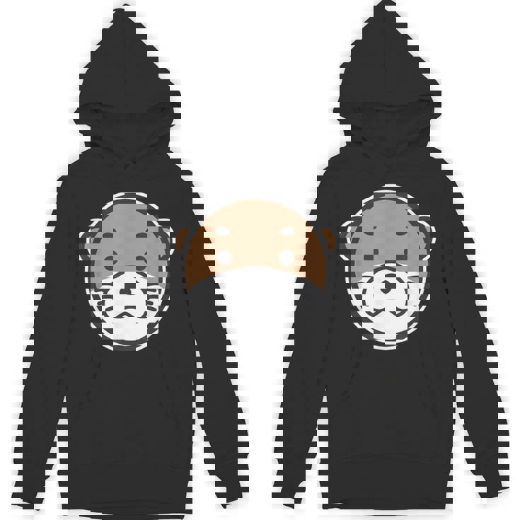 丸顔 カワウソ《コツメカワウソ》シンプル【どうぶつフレンズ】グッズ ゆるくて かわいい イラスト パーカー