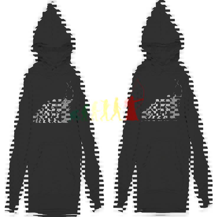 人類の進化 弓道 弓術 弓道好き 騎射 歩射 堂射 弓道部 弓道サークル 古武術 和弓 レトロ 弓 エボリューション パーカー