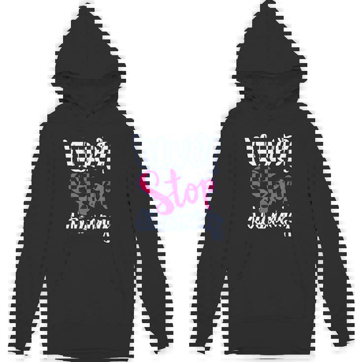 励ましギフト ポジティブなメッセージ Nevertop Dreaming パーカー