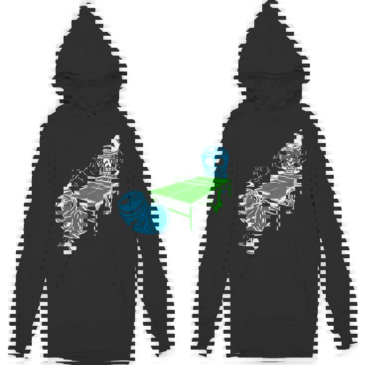 卓球 おもしろビール ピンポン パーカー