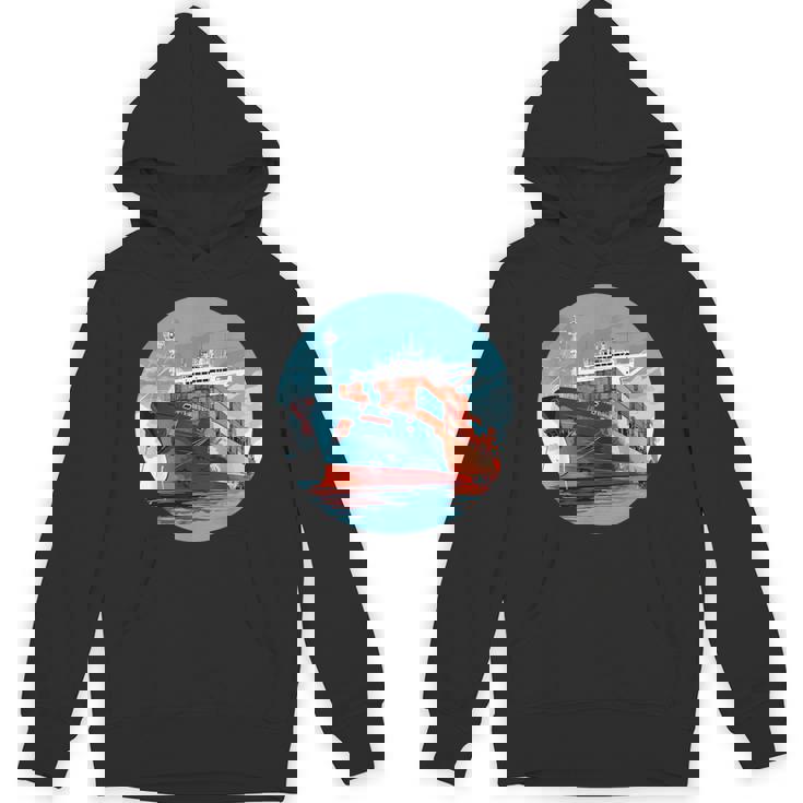 大型輸送船 カーゴコンテナ船愛好家向け パーカー