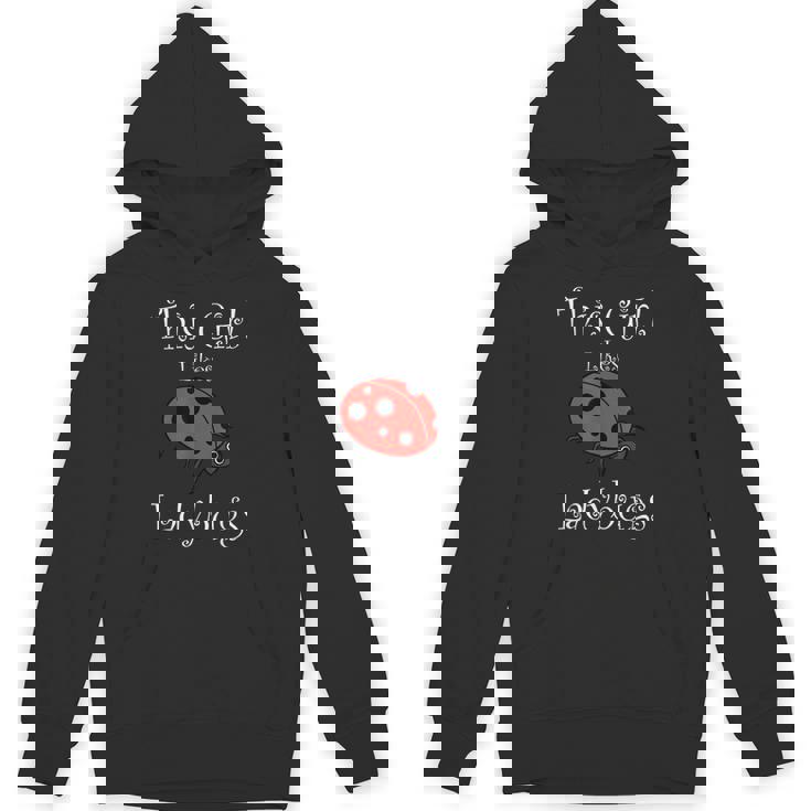 少女はてんとう虫が好き 野生動物 おもしろてんとう虫 パーカー