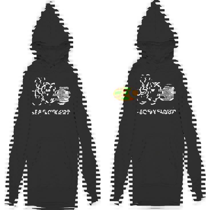 平和 愛 焼きそば レトロ 焼きそば 恋人 食べ物好き パーカー