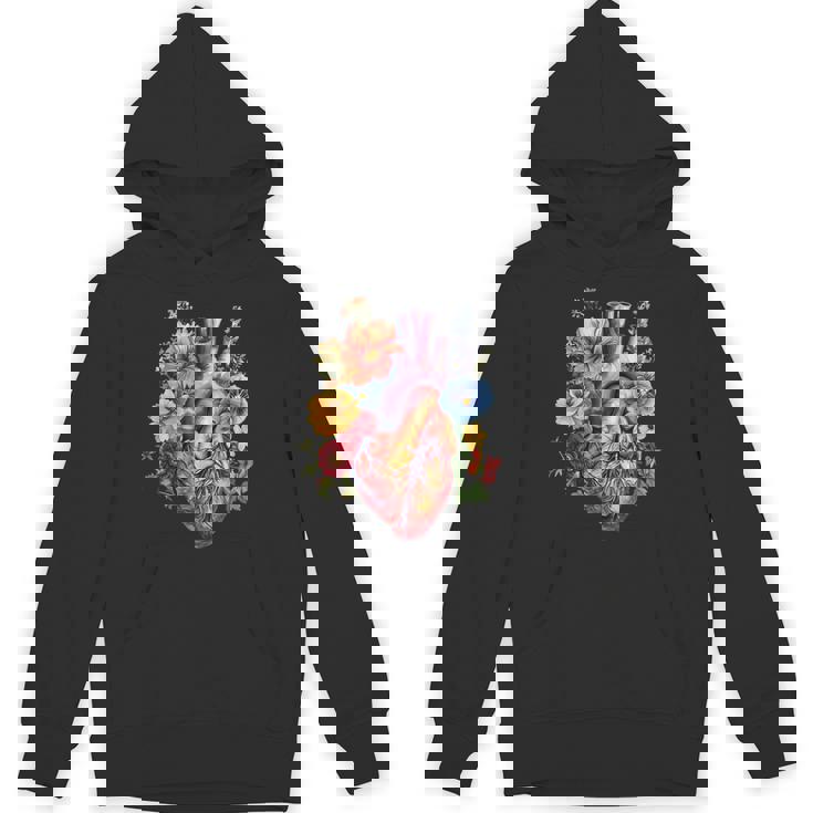 心臓超音波検査者ギフト 心臓専門医ギフト ハートフラワー パーカー