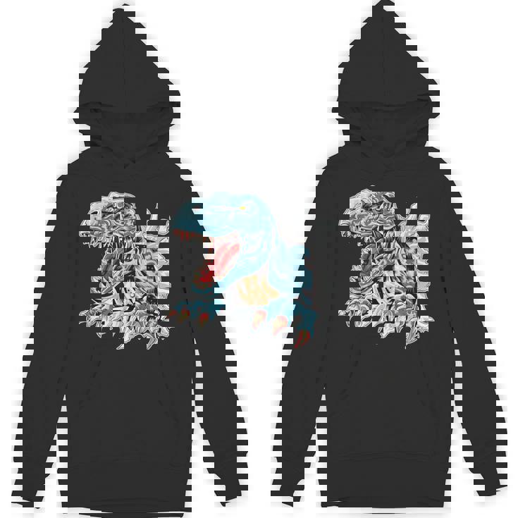 恐竜 おもしろ デフォルメ イラスト パーカー