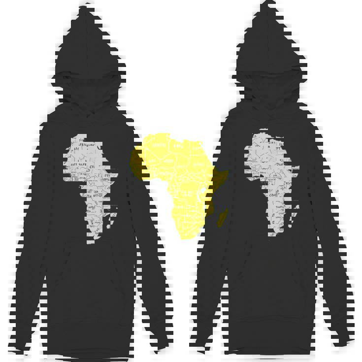 手描きアフリカ地図tシャツ 国名付き パーカー