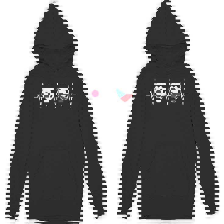 日本とチェコ チェコ共和国の国旗 パーカー