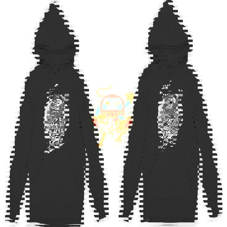 日本のトラ ラッキーだるま人形 日本の伝統 パーカー