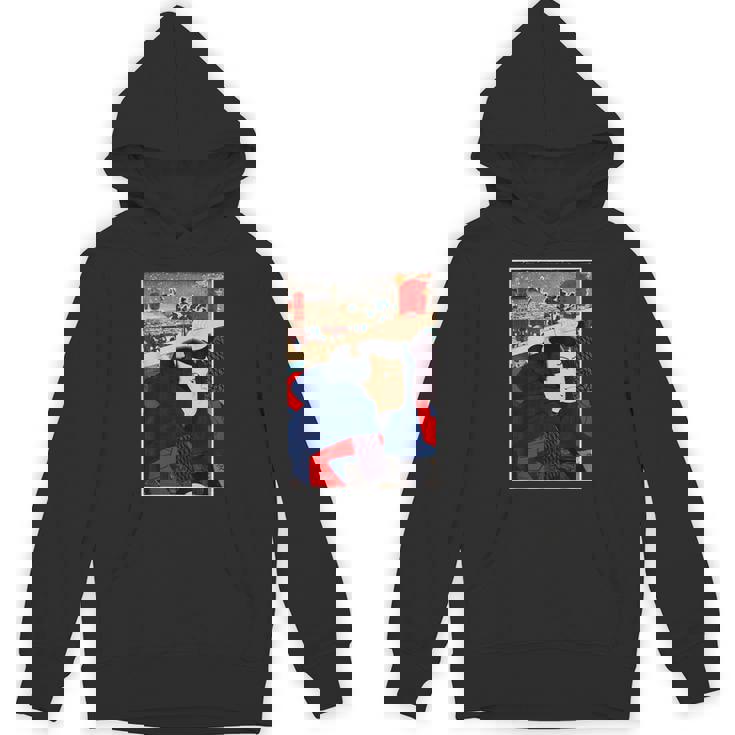 日本レトロアート 宮本武蔵 歌川国芳作 パーカー