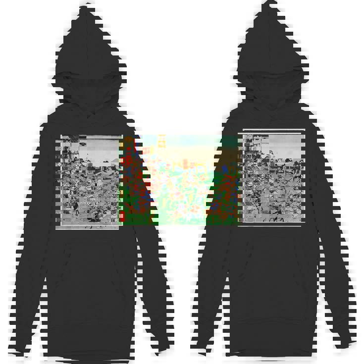 日本レトロアート 歌川国吉 2陸軍の戦い パーカー