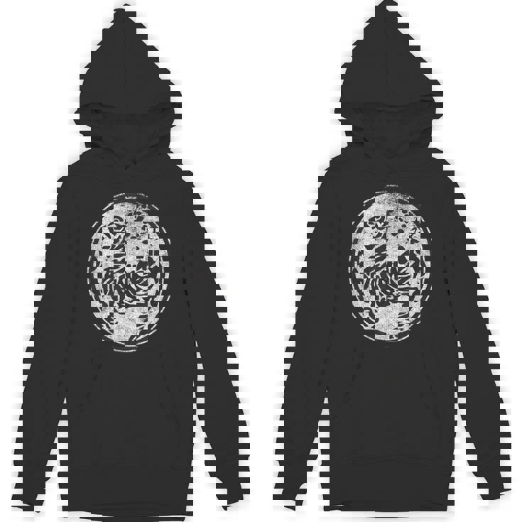 松かん 空手風シンボル 武道訓練 虎 パーカー