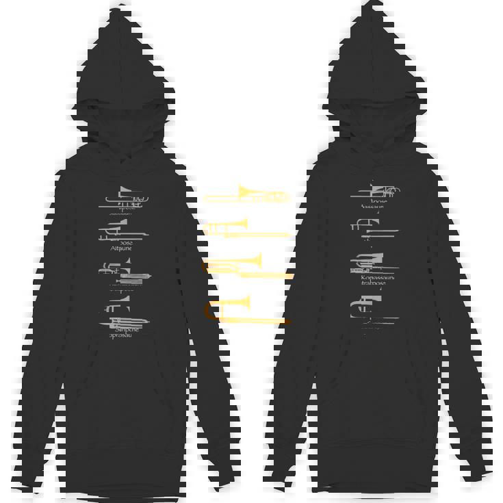 様々なトロンボーンタイプ トロンボーンギフト パーカー