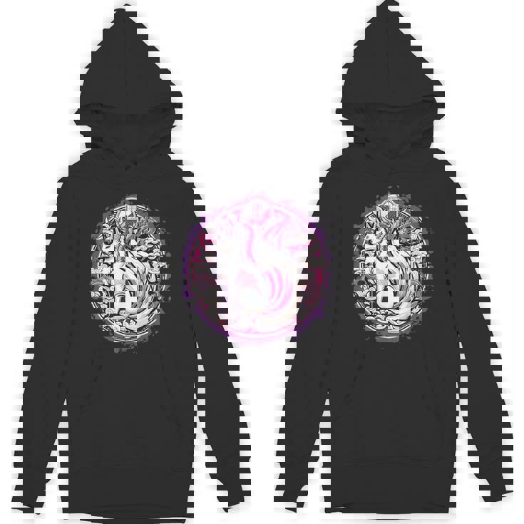 民話 きつね 九尾狐 日本龍 パーカー