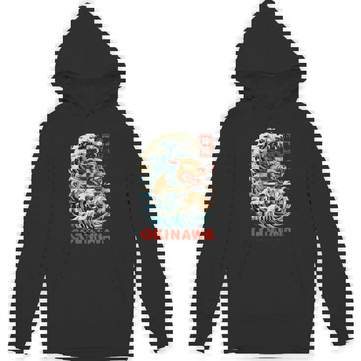 沖縄シーサー 日本漢字 ライオン レトロ アニメ 日本 お土産 パーカー