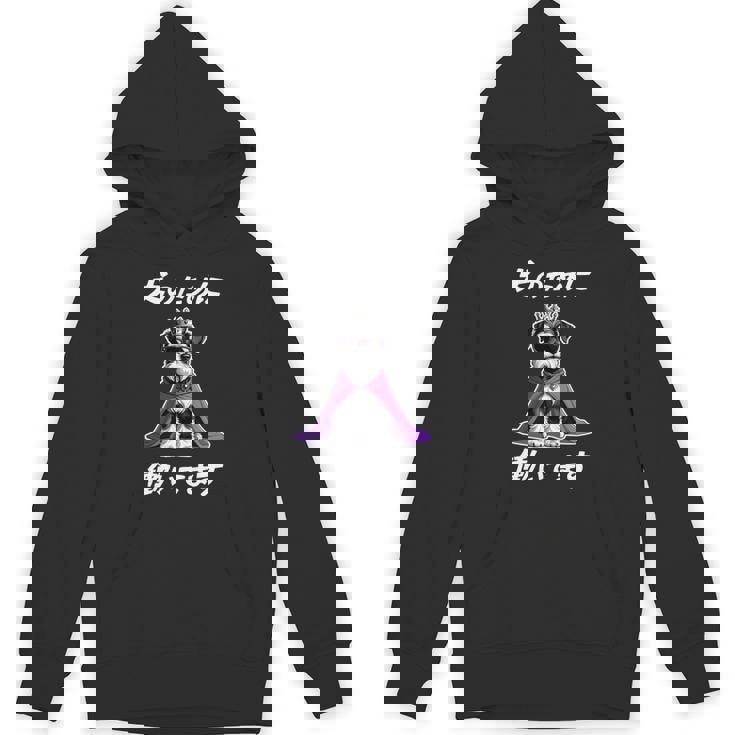 犬のために働いてます シュナウザー グッズ 犬 おもしろ 面白い ネタ 笑える かわいい 長袖tシャツ パーカー