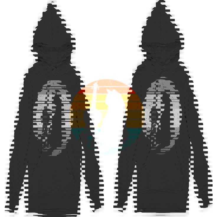 猫とバイオリン 楽器 面白い子猫愛好家 パーカー