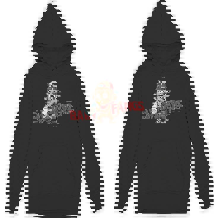 猿 子猿 ミルクを飲む赤ちゃん猿【Baby Fangs】 パーカー