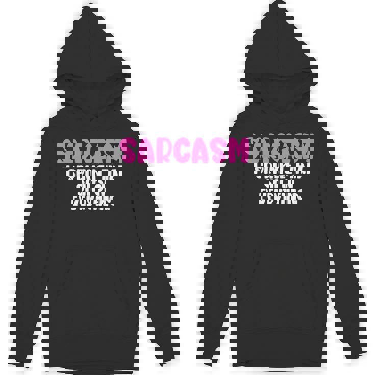 皮肉、何にでもクソをまき散らす面白いユーモア パーカー