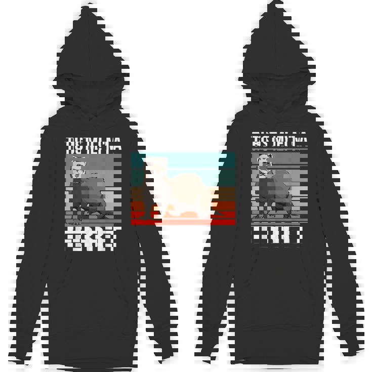 私はフェレット ハロウィン ペットオーナー フェレット パーカー