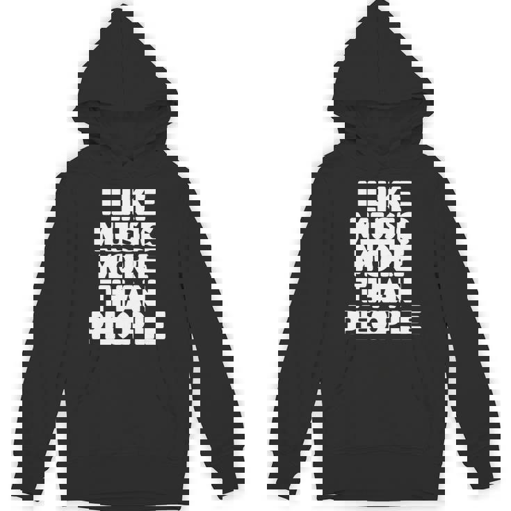 私は人より音楽が好き 長袖tシャツ パーカー