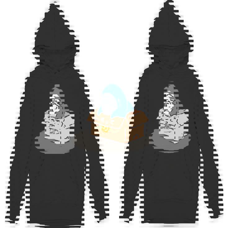 箱入りサメ 長袖tシャツ パーカー