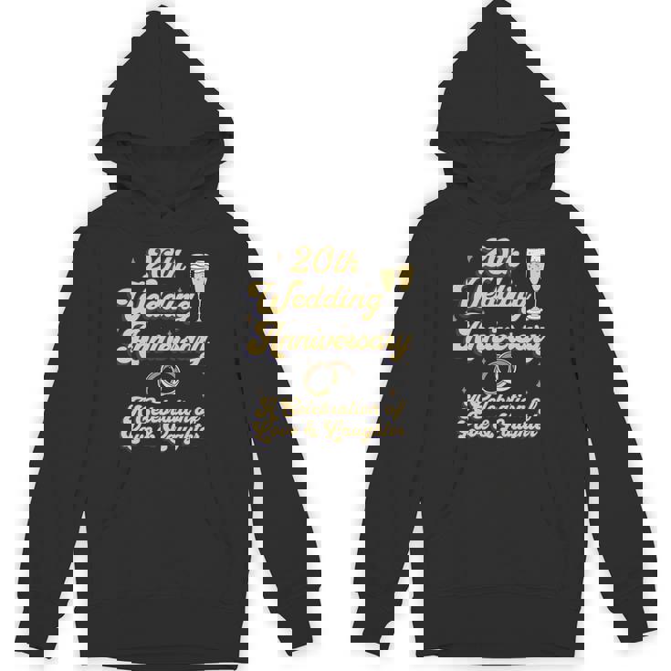 結婚20周年 夫婦 結婚20年 お祝い 長袖tシャツ パーカー