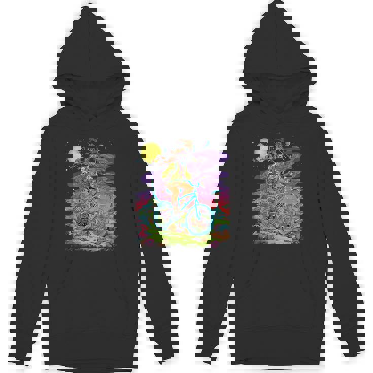 自転車デイホフマントリップ サイケデリックコミックスタイル ヒッピー パーカー