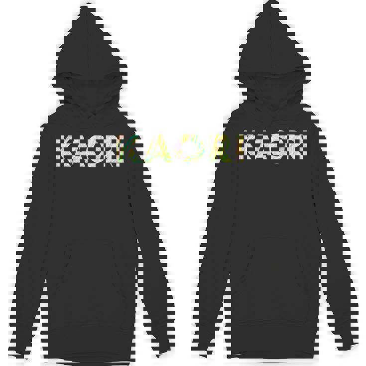 色鉛筆ネームデザインKaori 長袖tシャツ パーカー