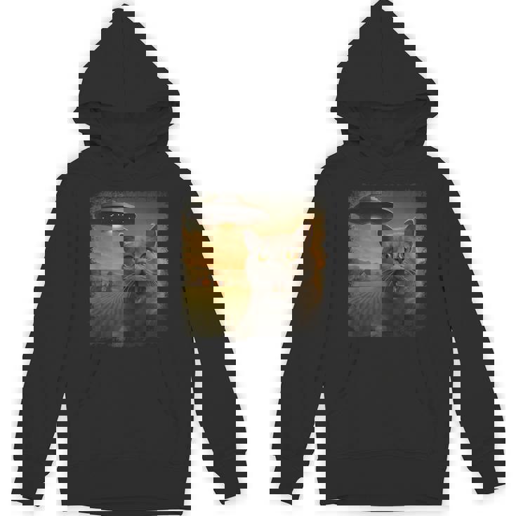 苦悩するブリティッシュショートヘアの猫 Ufo セルフィー 侵略 エイリアン パーカー