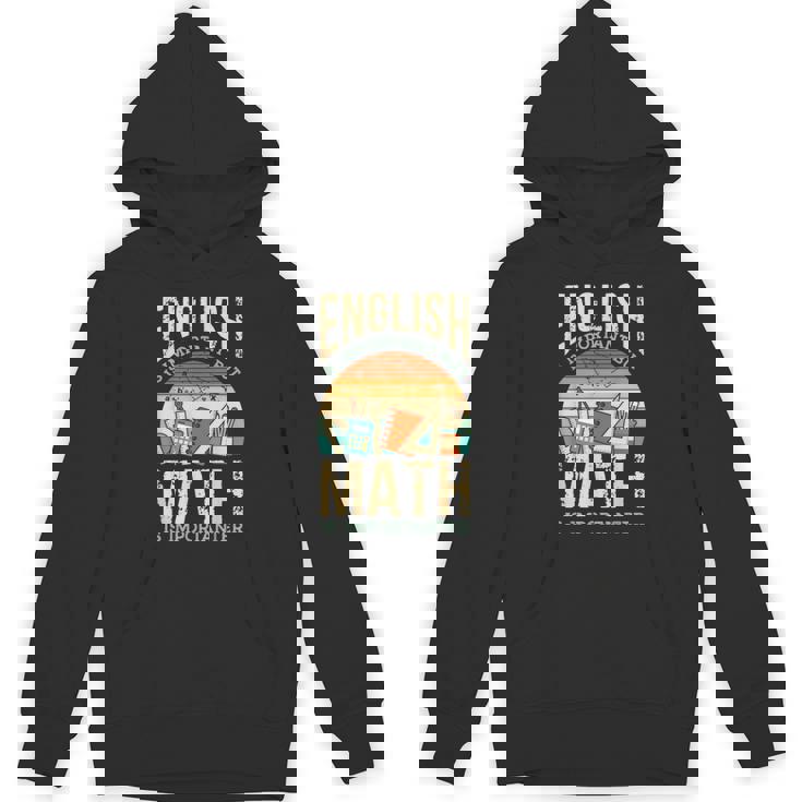 英語は大切だけど数学はもっと大事、数学ダジャレは面白い パーカー