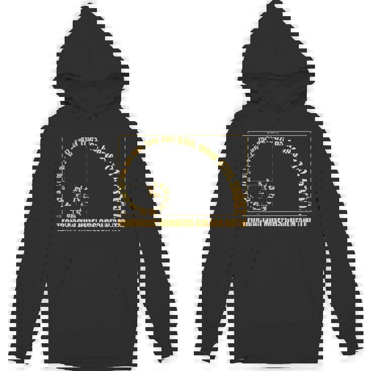 金比 フィボナッチスパイラル タイポグラフィック パーカー